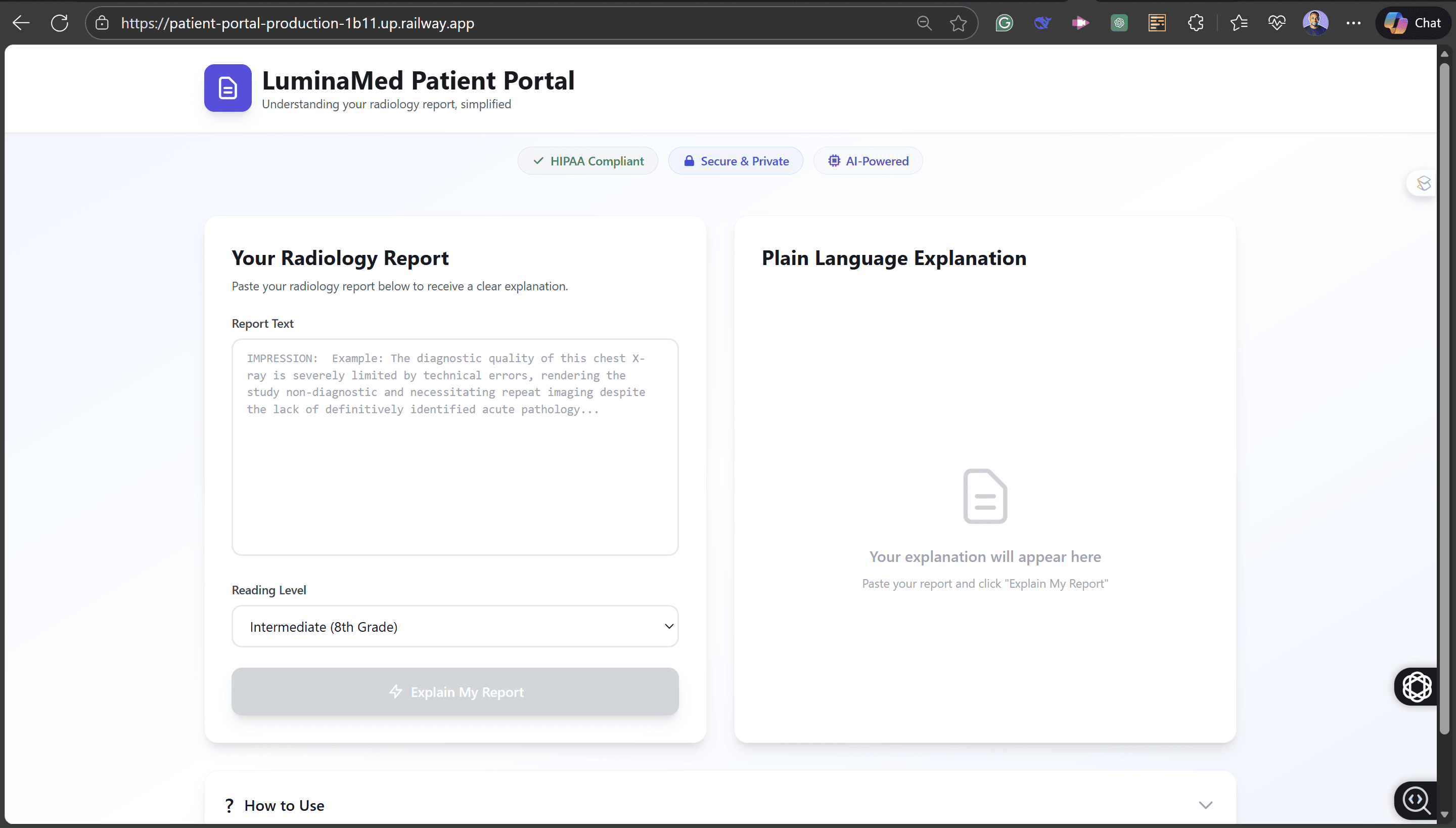 LuminaMed AI preview